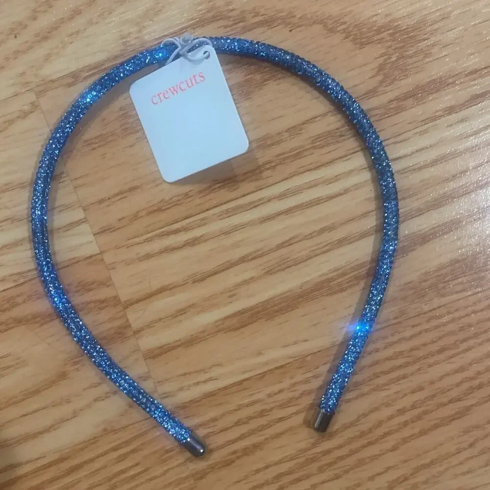 Crewcuts Girls' blue skinny crystal headband